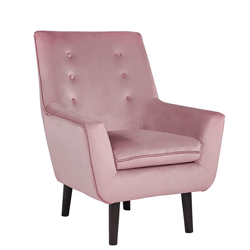 Velvet Tufted strong back and a deep seat modern furniture accent chair