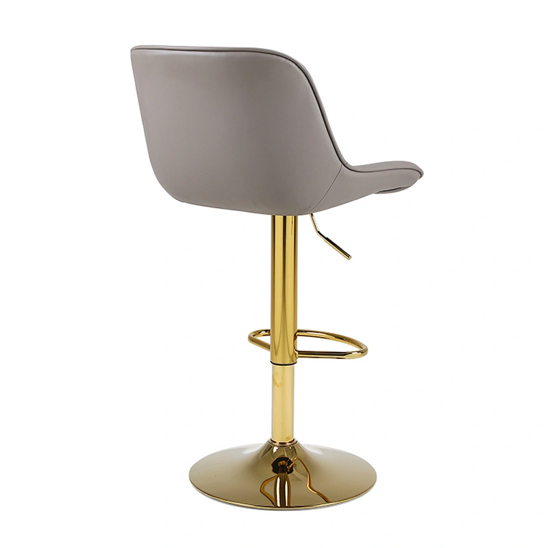 Chic Bar Stool with Sleek Lines and Plush Upholstery
