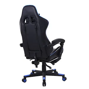 Anji New Design Line Grey With Black PVC 2D Armrest ergonomic gaming chair custom