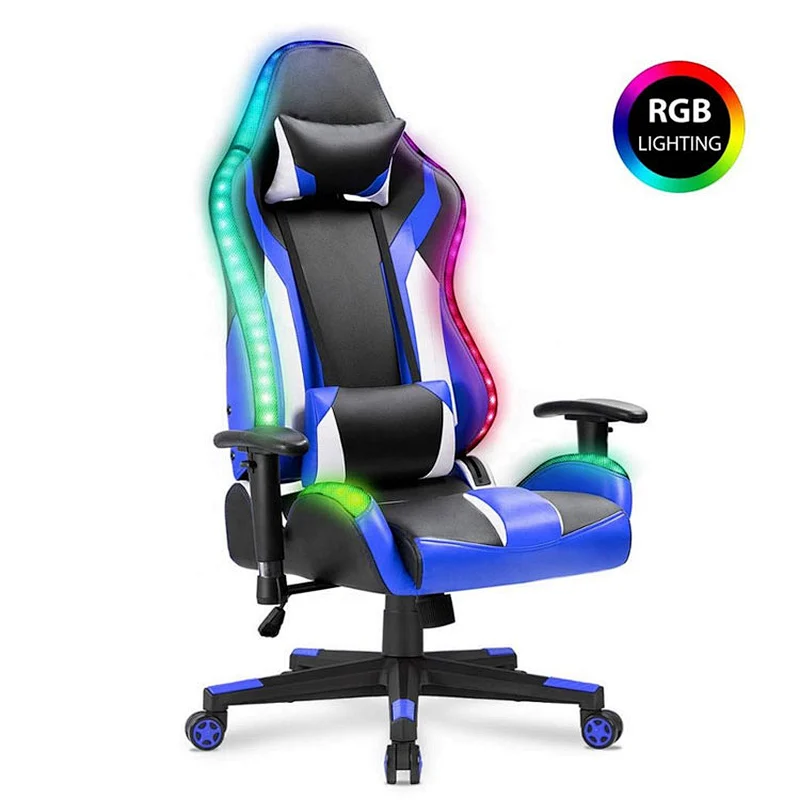 Led rgb light personal use cheap new wholesale luxury gaming chair rgb