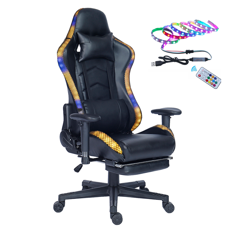 Led rgb light personal use cheap new wholesale luxury gaming chair rgb