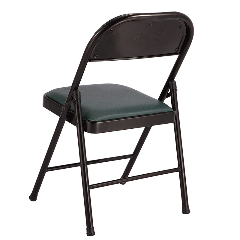 Cheap Metal Leather Seat Outdoor portable Folding Chair