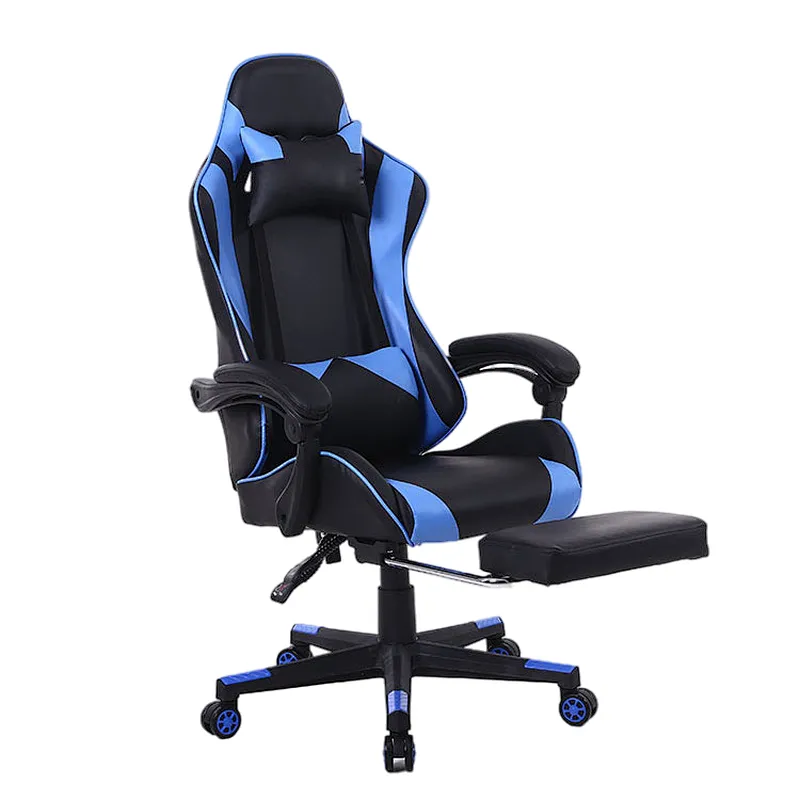 Anji New Design Line Grey With Black PVC 2D Armrest ergonomic gaming chair custom