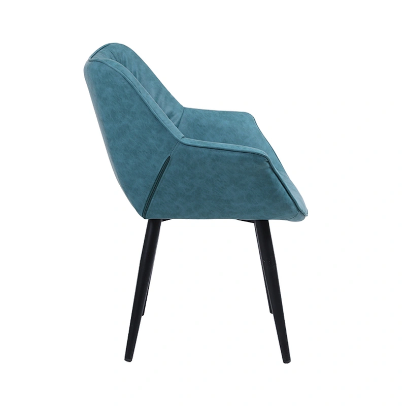 Nordic Modern Unique Design Cheap Restaurant high back comfortable leather dining room chairs