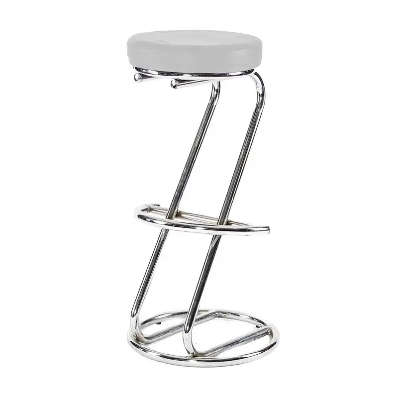 Comfortable upholstered black z shape bar stool