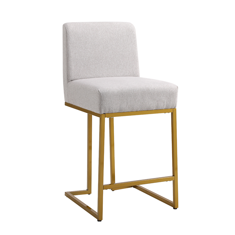 Padded Bar Stool with Plush Upholstery