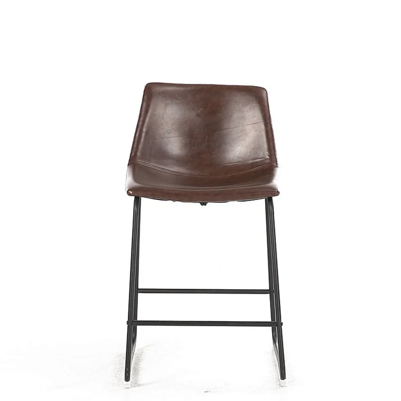 Wholesale Dining Chairs Modern Metal Design PU Leather High Bar Stool