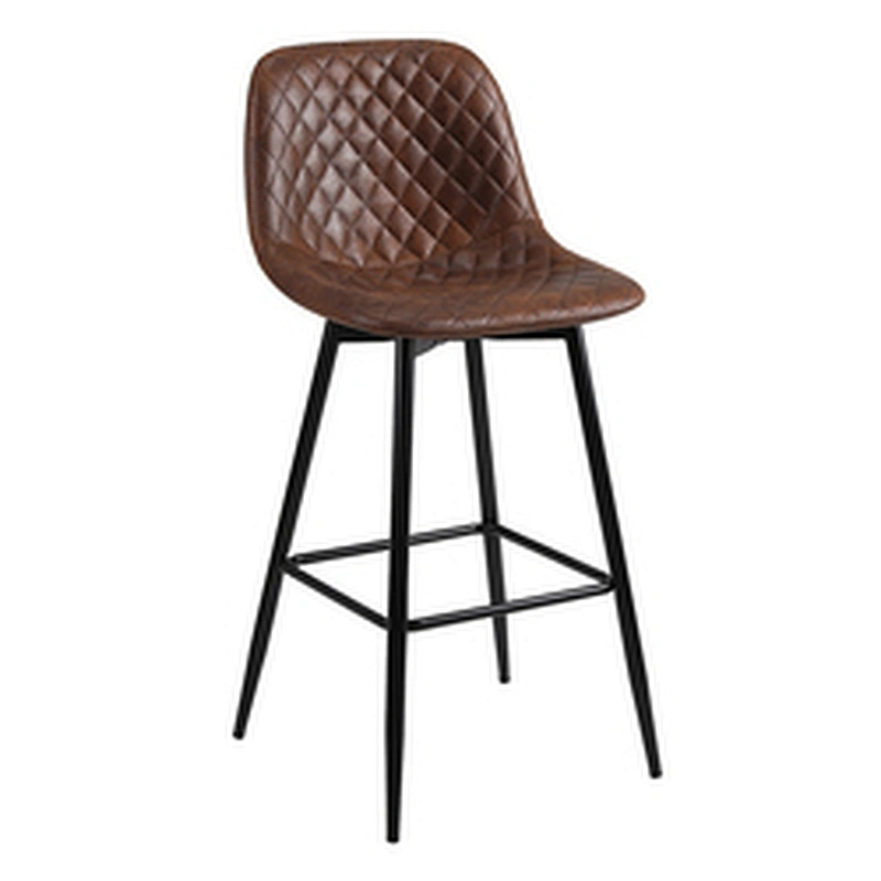 Distressed Bar Stool with Shabby Chic Look