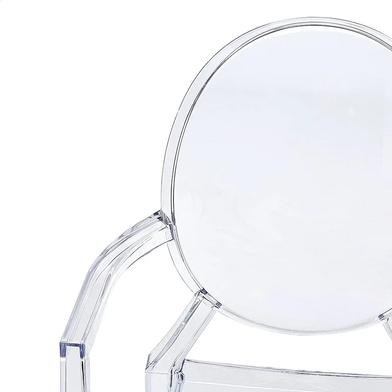 Furniture Modern Acrylic Stacking Arm Chair in Clear for hotel