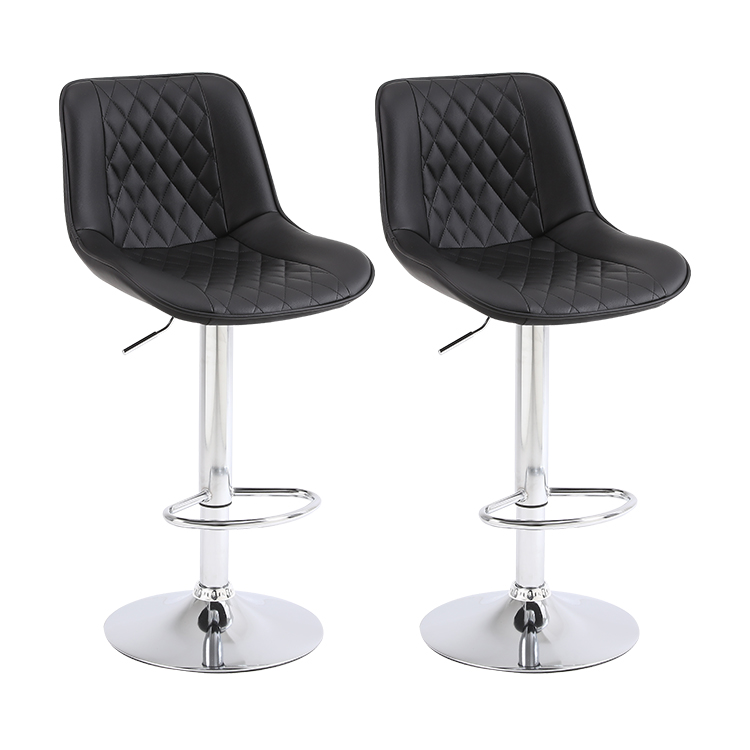 Wholesale Modern Luxury Swivel Adjustable Height bar Stools  Leather Bar stool