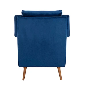 Ergonomic living room velvet upholstered arm rest chair accent task velvet arm chair