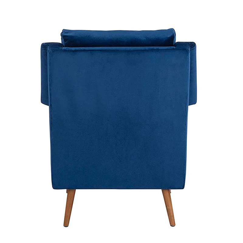 Ergonomic living room velvet upholstered arm rest chair accent task velvet arm chair