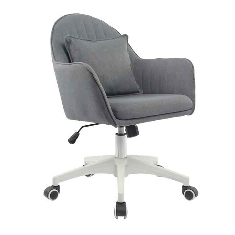Home Office Desk Chair Stool Comfy Swivel Gold Vanity Accent Chair Upholstered
