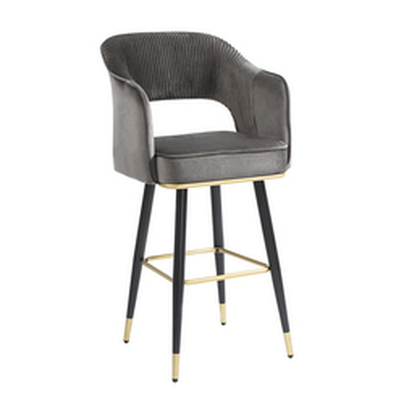 Bar stools High chairs Fashion modern furniture Velvet back high stools