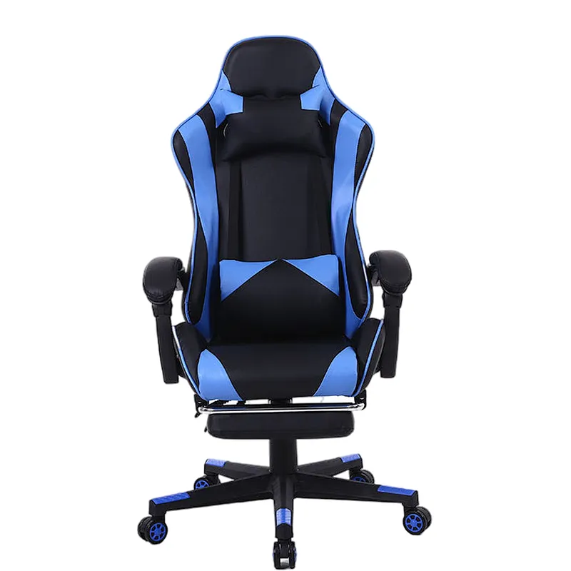 Anji New Design Line Grey With Black PVC 2D Armrest ergonomic gaming chair custom