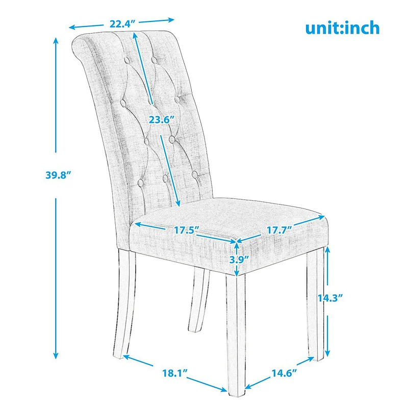 Wholesale Modern Dining Room Furniture designer  upholstered dining chair