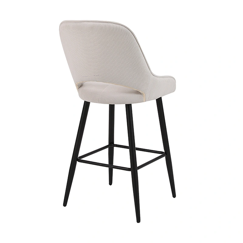 Hot selling modern high table bar chairs for restaurants hotels and bars set with luxurious gold leather bar stool chairs