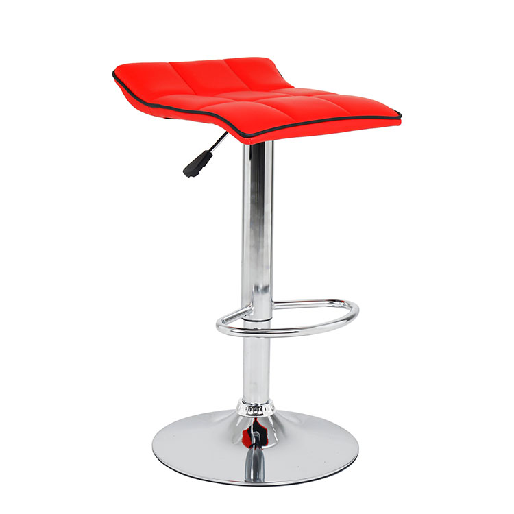 Wholesale Cheap Modern Pu Seat Adjustable High Metal Bar Stool for Kitchen