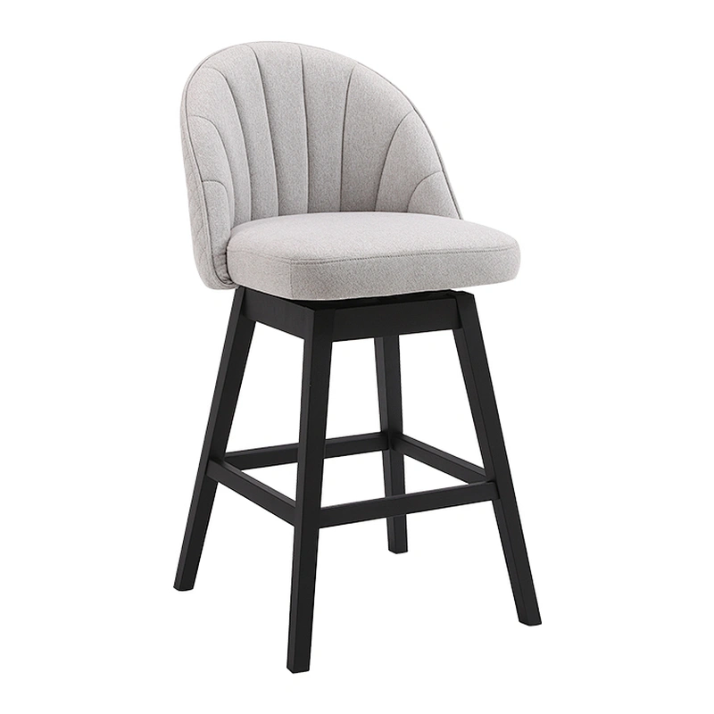 Wholesale kitchen counter height comfortable swivel fabric bar stool