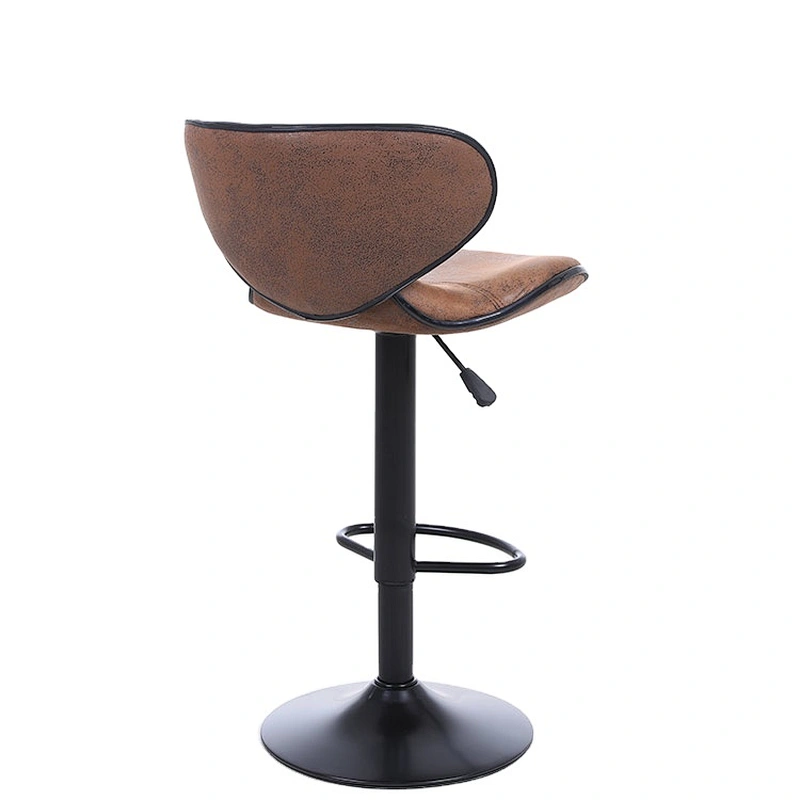 JIEMAX Design Fashionable Swivel leather cheap modern swivel pu bar chair and chrome high bar stool
