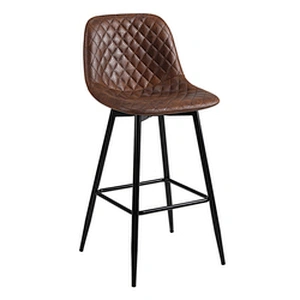 Velvet Bar Counter Stool Home Modern Minimalist Casual Cafe Furniture Gold Metal High Bar Chairs for Bar Table Sale Purple