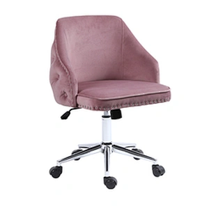 Soft Velvet Leisure Accent Chair Corner Side Chair Confortable Swivel Vanity Chair for Bedroom