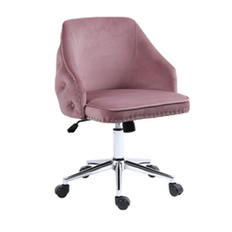 Soft Velvet Leisure Accent Chair Corner Side Chair Confortable Swivel Vanity Chair for Bedroom