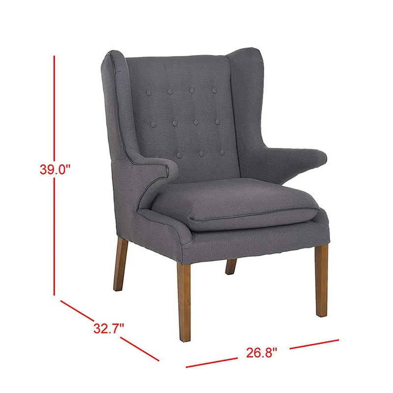 Modern Designer Furniture living room dining room Mid-Century Steel Gray Arm Chair