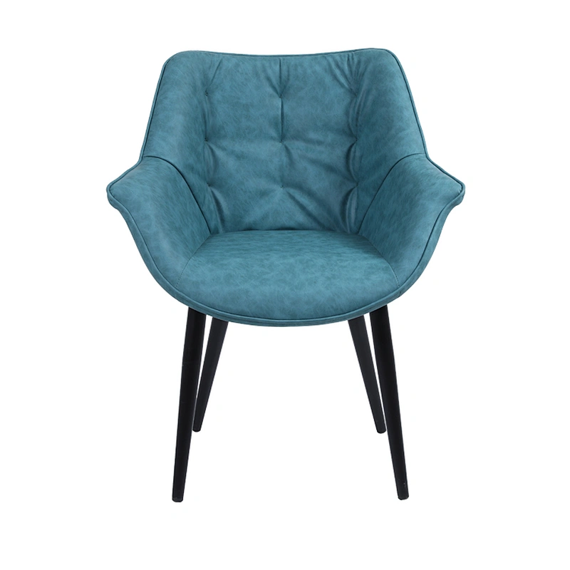 Nordic Modern Unique Design Cheap Restaurant high back comfortable leather dining room chairs