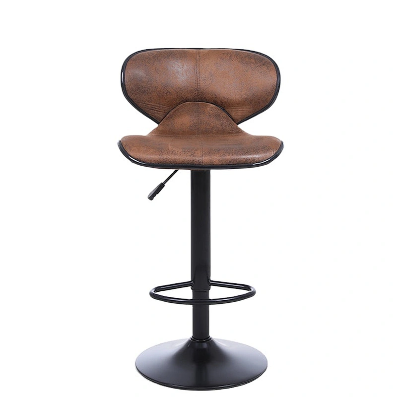 JIEMAX Design Fashionable Swivel leather cheap modern swivel pu bar chair and chrome high bar stool