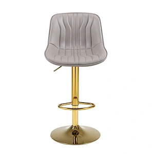 Modern Swivel Bar Stool with Comfortable Backrest