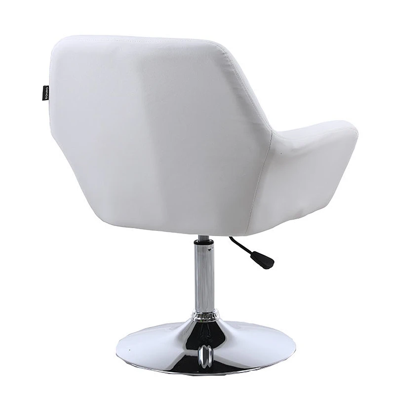 Most popular  salon furniture white Stainless Steel Barber salon Chairs