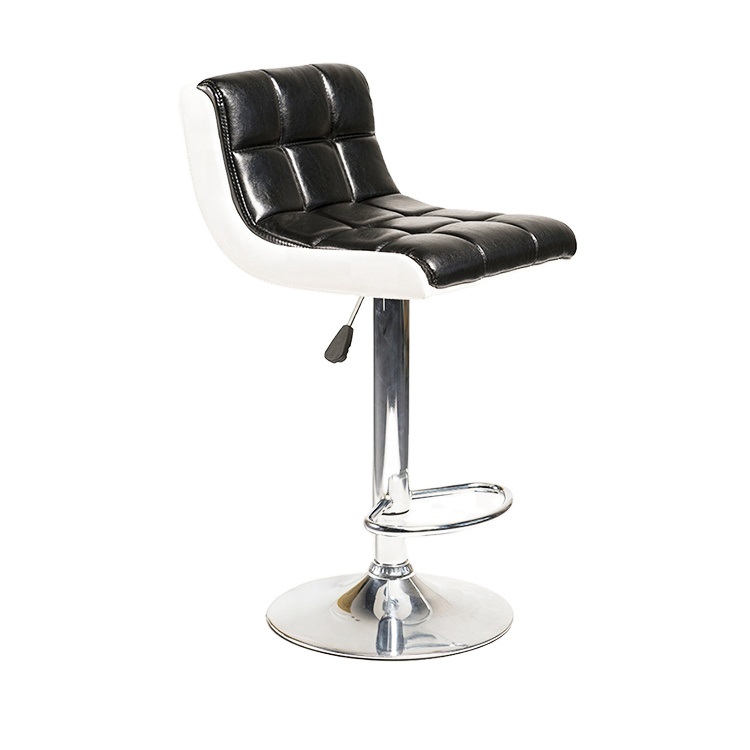 Cheap Luxury High Back cheap commercial leather bar stool chair for sale