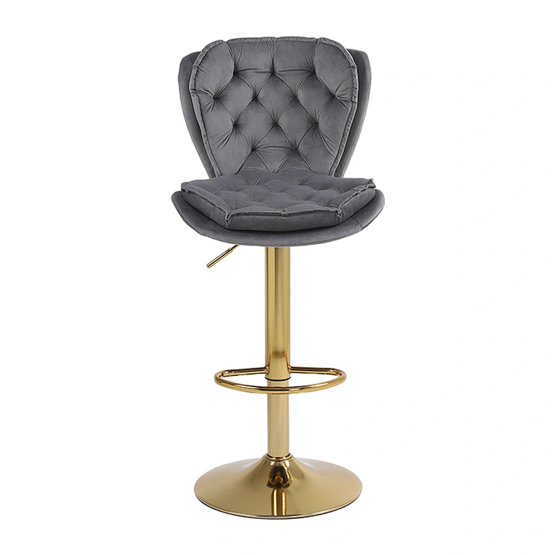 Home Modern Luxury Factory price wholesale fabric bar stool with back rest