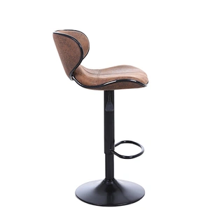 JIEMAX Design Fashionable Swivel leather cheap modern swivel pu bar chair and chrome high bar stool