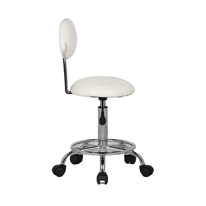 White Caressoft Beige Medical and Drafting Doctor Chair With Back Cushion