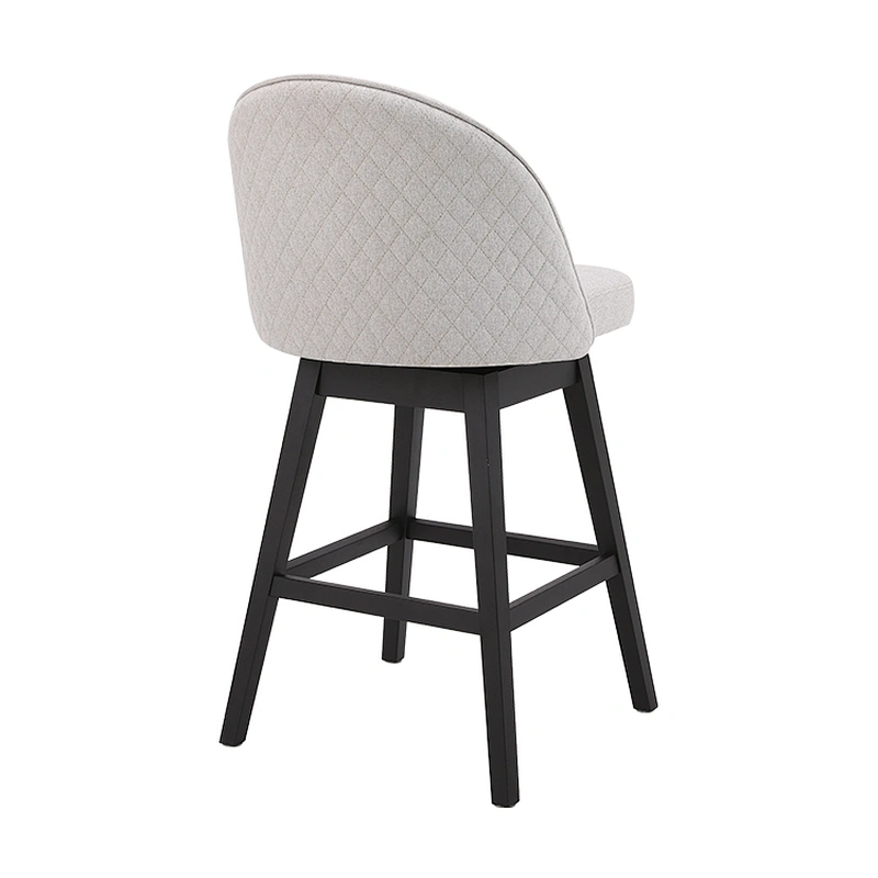 Wholesale kitchen counter height comfortable swivel fabric bar stool