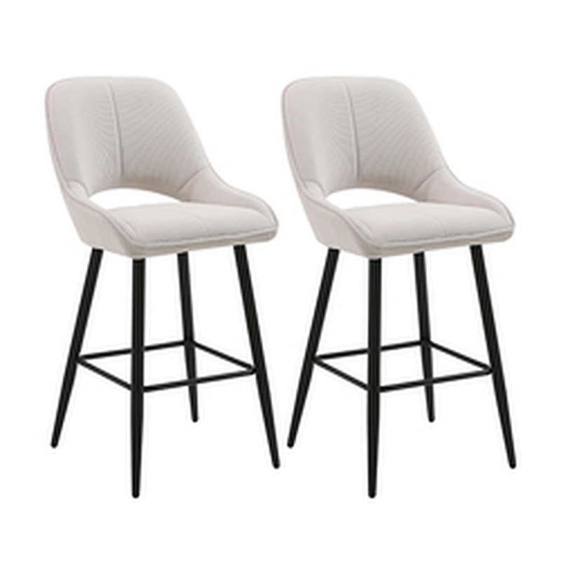 Hot selling modern high table bar chairs for restaurants hotels and bars set with luxurious gold leather bar stool chairs