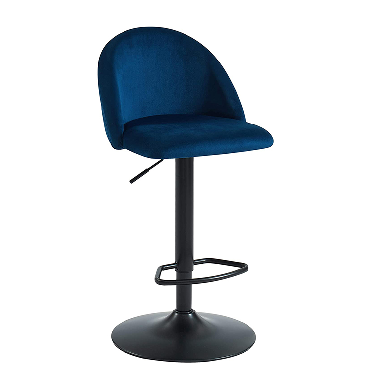 Luxury Nordic Velvet Modern Swivel Adjustable modern bar stools
