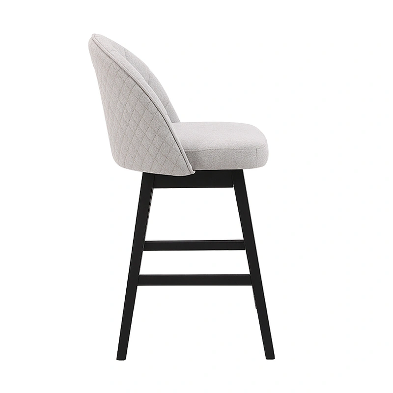 Wholesale kitchen counter height comfortable swivel fabric bar stool