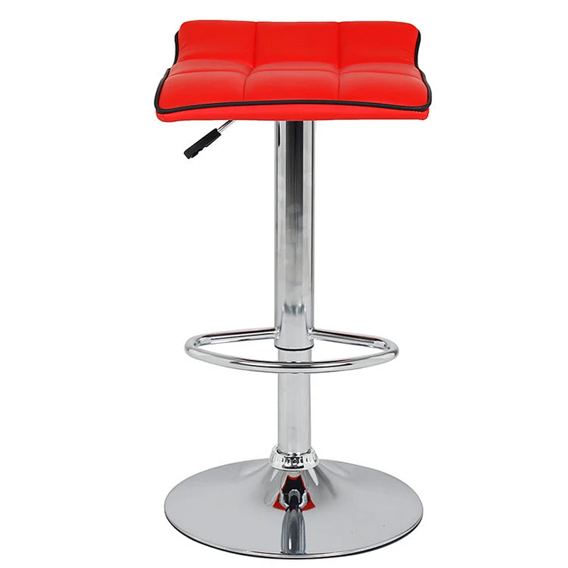 Wholesale Cheap Modern Pu Seat Adjustable High Metal Bar Stool for Kitchen