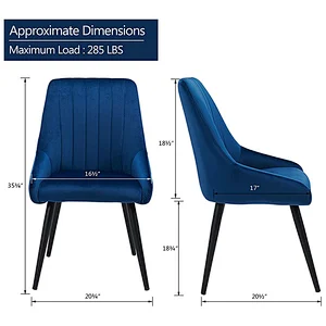 Best price dinning room velvet  luxury fabric dining chair