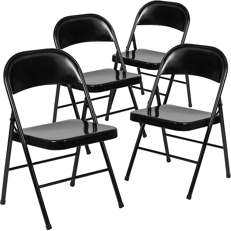 Cheap Metal Leather Seat Outdoor portable Folding Chair