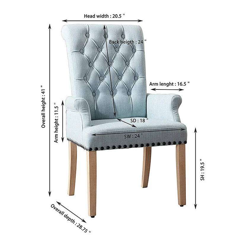 Nordic Style Nordic luxury restaurant home kitchen counter dining chairs