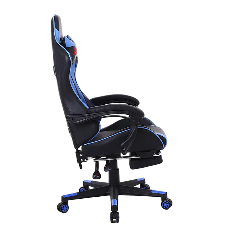 Anji New Design Line Grey With Black PVC 2D Armrest ergonomic gaming chair custom