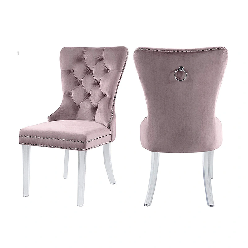 Wholesale Modern Elegant Velvet Upholstery Soft Fabric Dining Room Chair