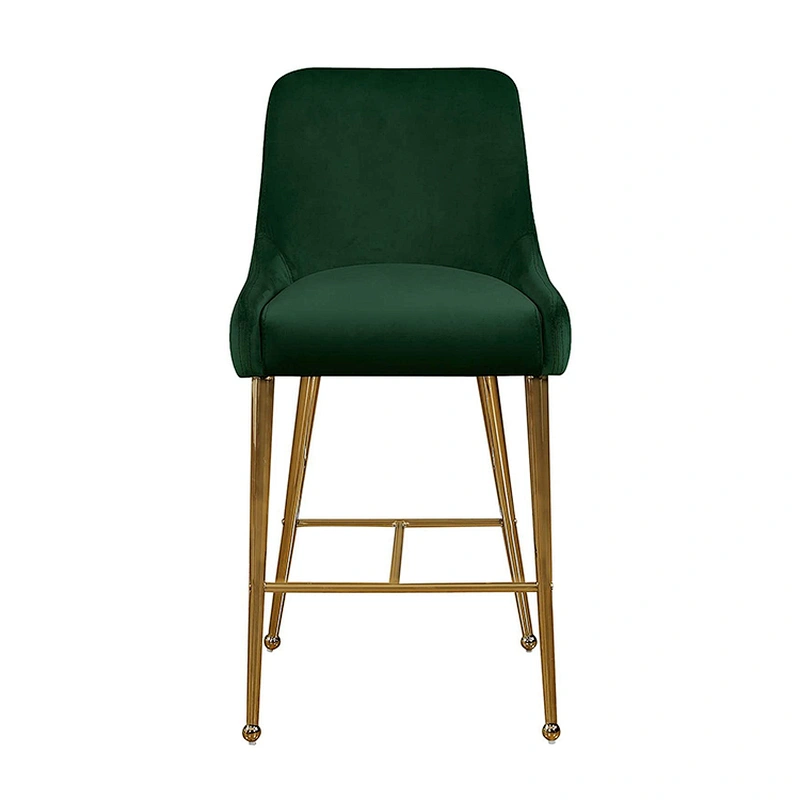 Velvet Upholstered Wholesale luxury bar stools for kitchen