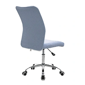 New designs blue arm less high back support Fabric office chair
