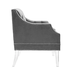 High Quality Upholstered Velvet Arm Chair Modern Design Accent chair Living Room Sofa Chair