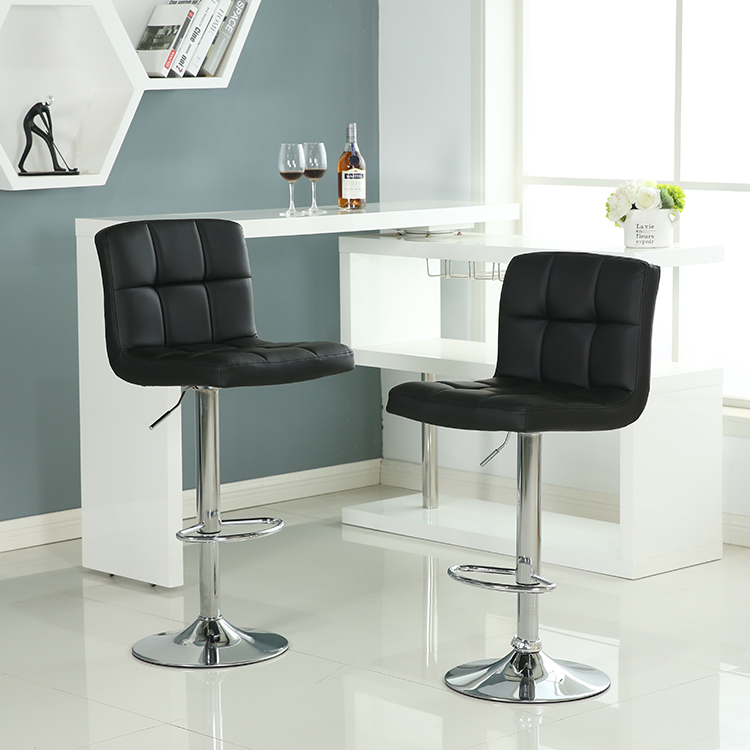 Kitchen Island modern adjustable bar stool wood with swivel